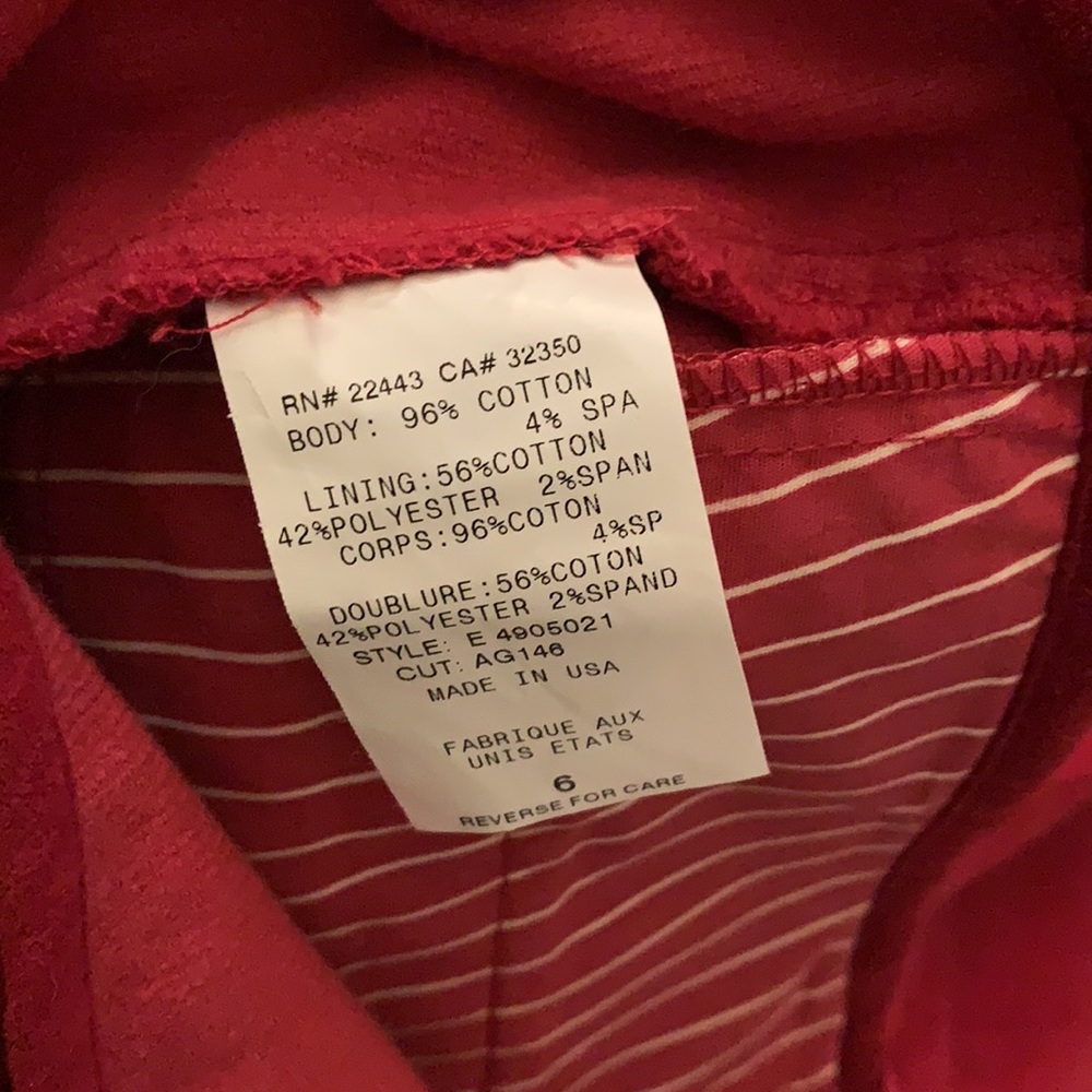 Red pants - Picture 4 of 5